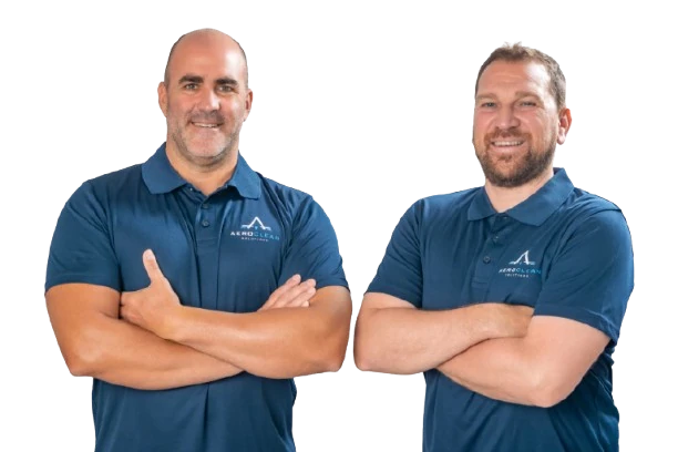 Pedro Franco y Valerio Cilia, cofundadores de Aeroclean Solutions